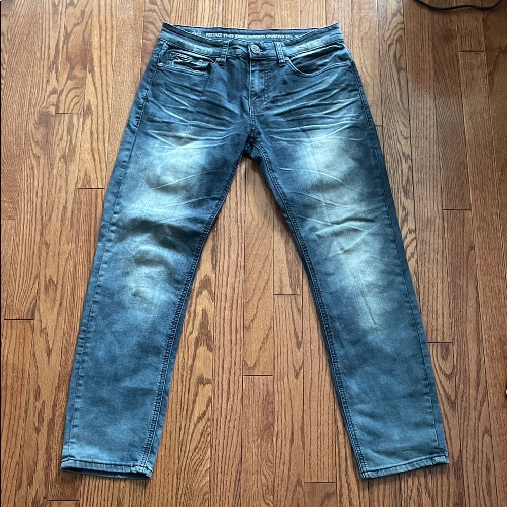 Versace 19-69 Abbigliamento Sportivo Medium Wash Straight Leg Jeans Sz 30x30